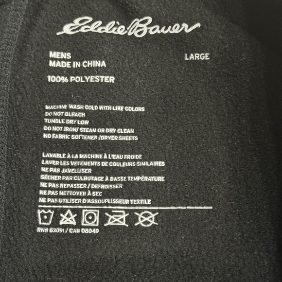 Eddie Bauer Men Large‎ Thermal Base Layer leggings Black Polyester - Picture 3 of 6